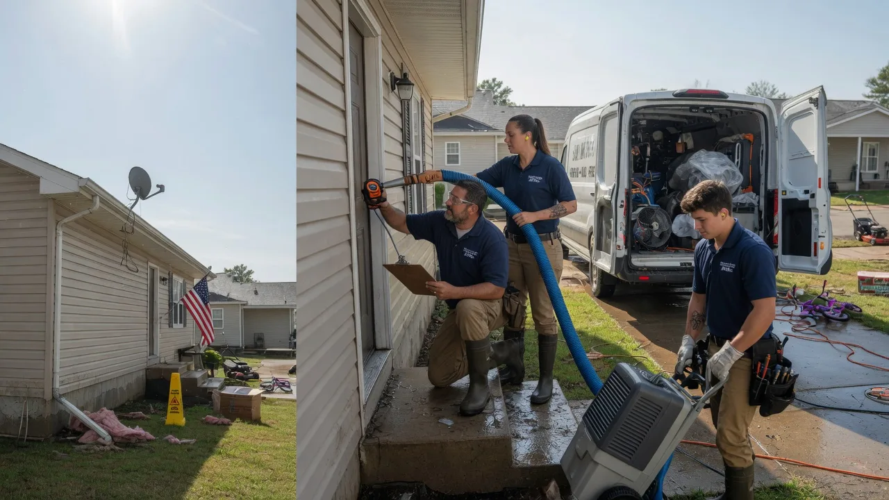 Ceiling Water Damage Restoration in Mason City, NE near me